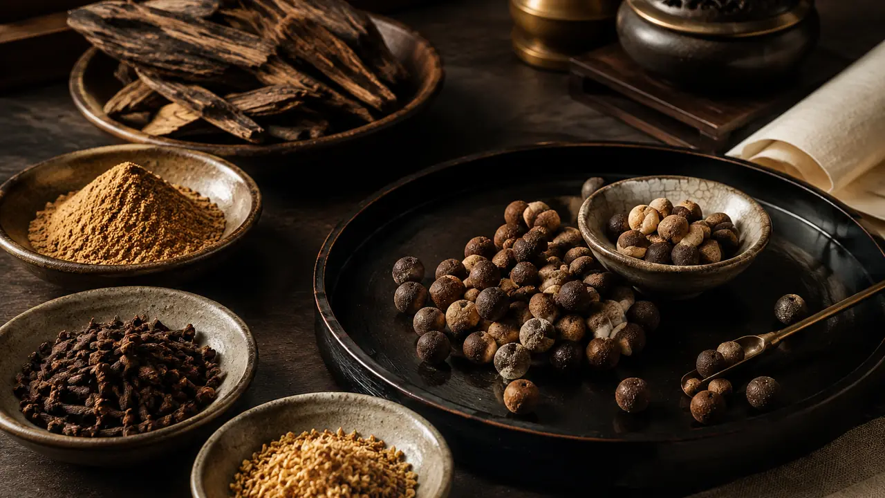 Agarwood powder grades: resin content and scent - Materials